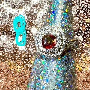 Watermelon Color Changing Stone Ring